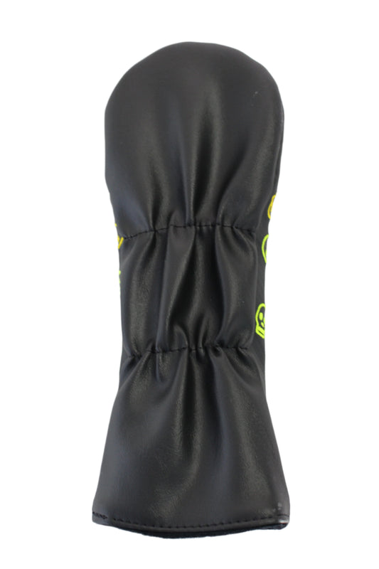 Swag Golf - Melted (Drip) Skull Black & Volt Green Fairway Wood Headcover *opened, no bag*