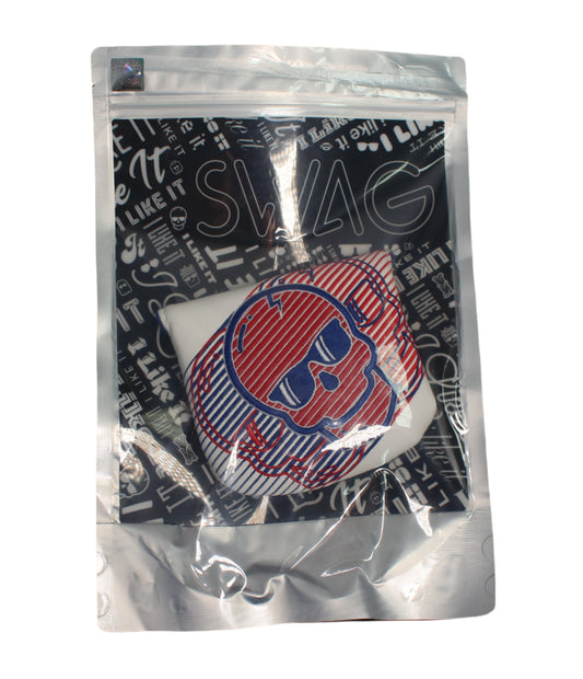 Swag Golf - Red/White/Blue Skull Mallet Putter Headcover