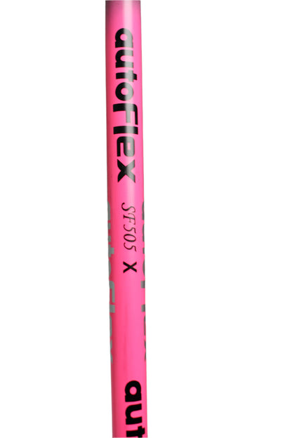 Pre-Owned Pink AutoFlex SF505 X (100-110 mph) (Stiff) Driver Shaft w/ Callaway Tip Adapter and Standard MCC Golf Pride Grip (Above Average)
