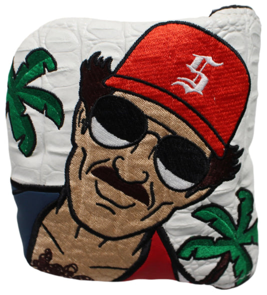 Swag Golf - Private Investigator (Magnum PI) 2.0 White Mallet Putter Headcover *opened, no bag*