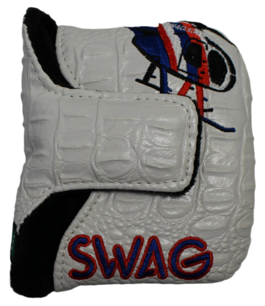 Swag Golf - Private Investigator (Magnum PI) 2.0 White Mallet Putter Headcover *opened, no bag*