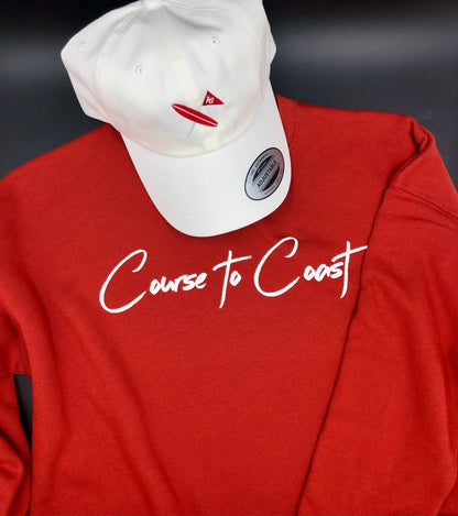 Crew Crop Pullover- Brick