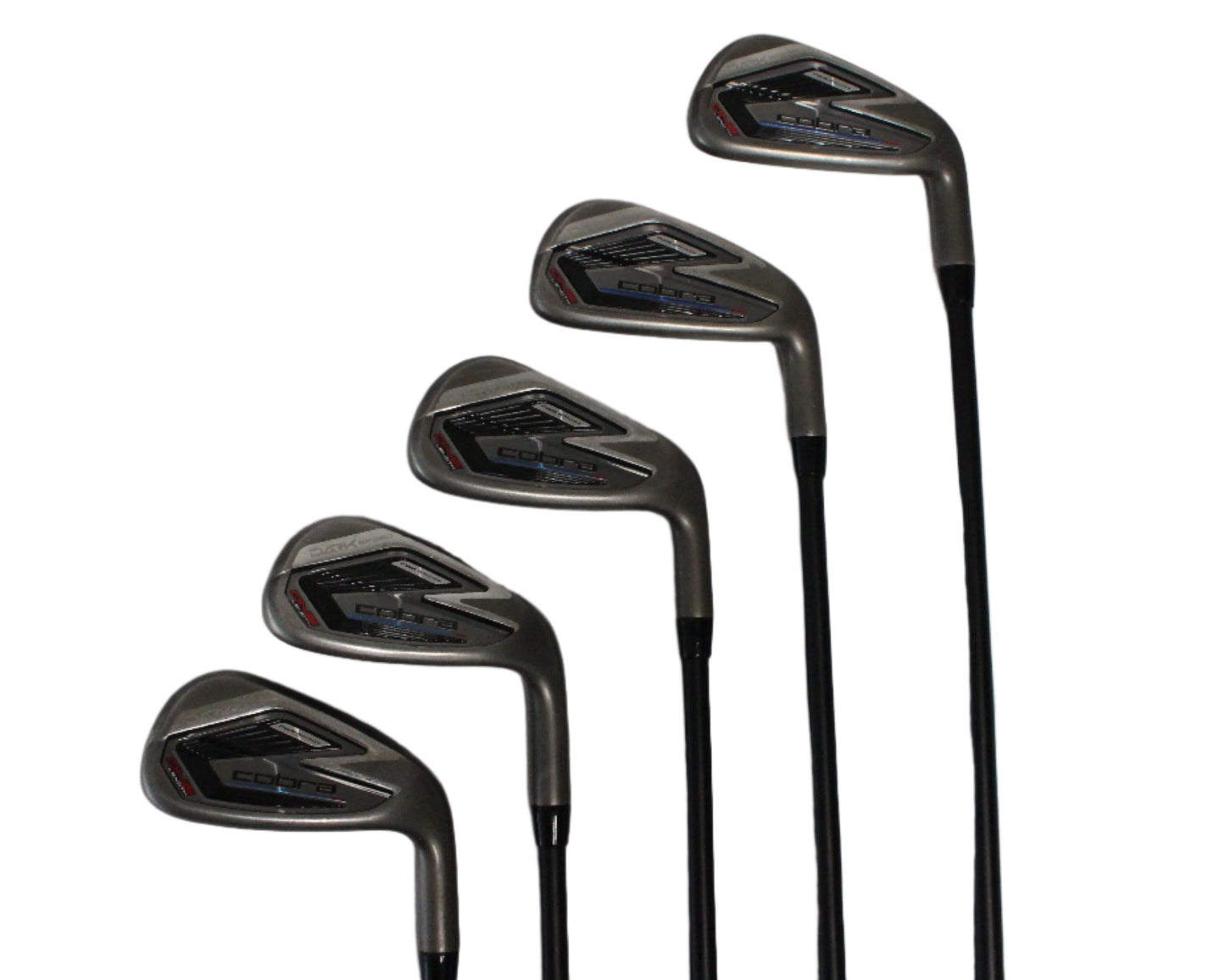 Pre-Owned Cobra Dark Speed: 6-PW Iron Set W/ Kbs 75 R (Regular) (One length) Graphite Shafts (Above Average)
