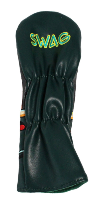 Swag Golf - Neon Green/Yellow "Game Over" Stacked Skulls Fairway Wood Headcover *opened, no bag*