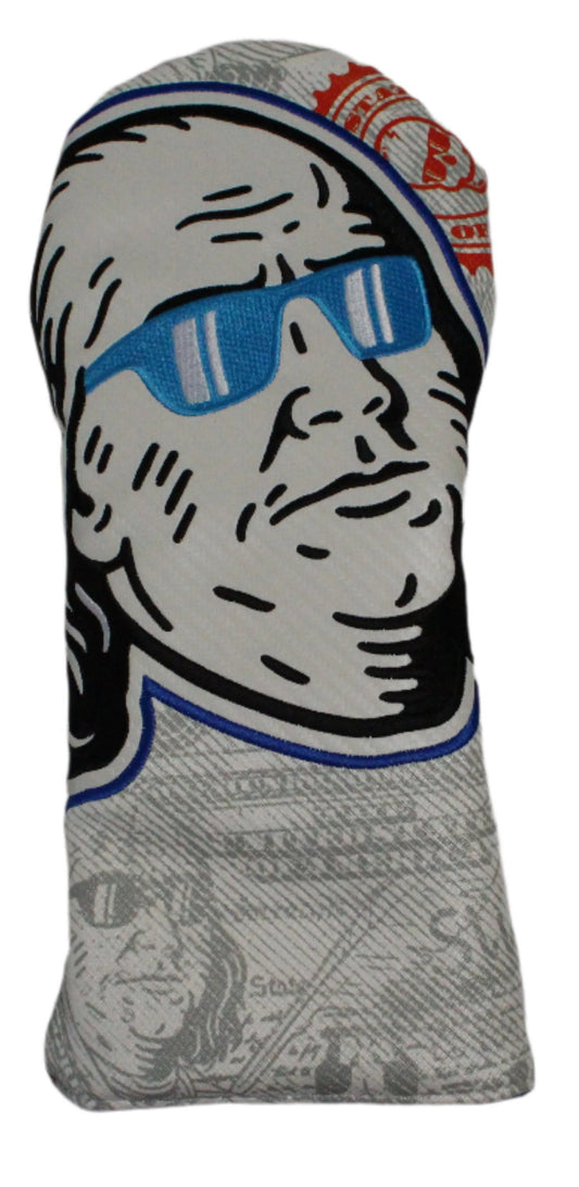 Swag Golf - Shaded Benjamin Franklin COTM Driver Headcover *opened, no bag*