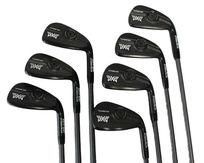 Pre-Owned PXG 0311P Gen7 Xtreme Dark: Iron Set (5-PW, GW) W/ SteelFiber I60 A (Senior) Graphite Shaft (Average)