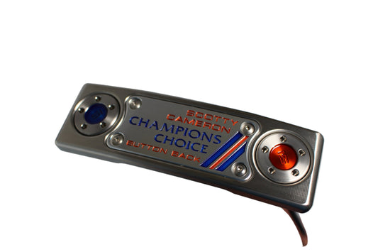 Scotty Cameron Champions Choice Button Back Newport 2 Plus (15G Weights) Custom Shop Limited Putter Orange/Blue