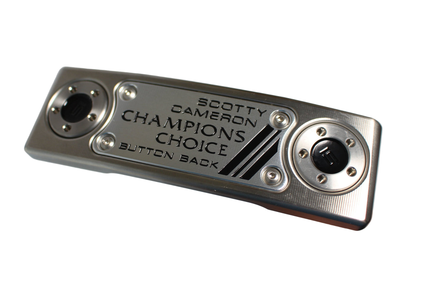 Scotty Cameron Champions Choice Button Back Newport 2.5 Plus (15G Weights) Custom Shop Limited Putter Silver/Black