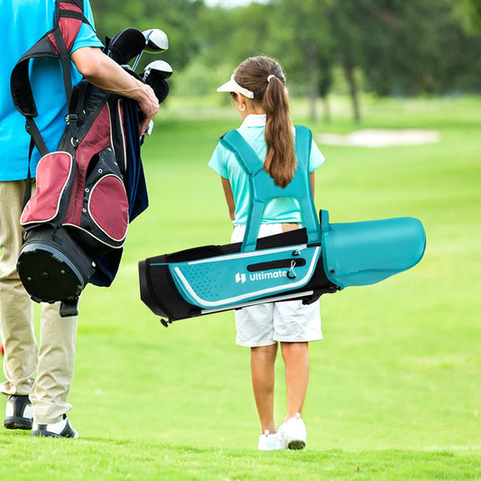 Junior Complete Golf Club Set for Kids with Rain Hood Right Hand Children Golf Age 8-10 Years Old