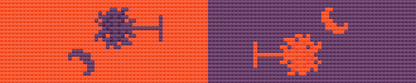 Key Fob - Palmetto Moon Orange Purple Combo