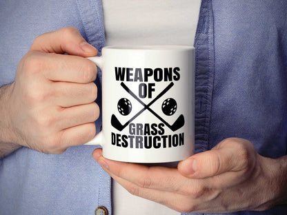 Grass Destruction Golf Coffee Mug