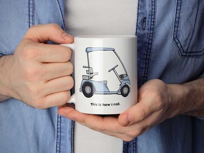 How I Roll Golf Cart Coffee Mug