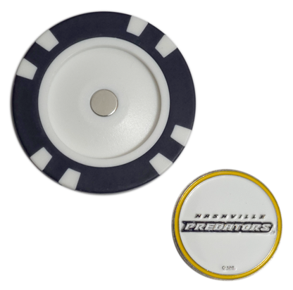 Officially Licensed Nashville Predators Poker Chip Golf Ball Marker