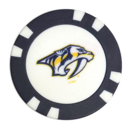 Officially Licensed Nashville Predators Poker Chip Golf Ball Marker