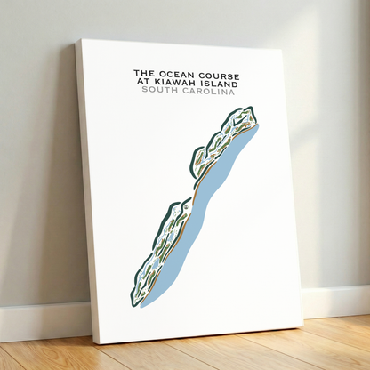 The Ocean Course at Kiawah Island, South Carolina - Printed Golf Courses