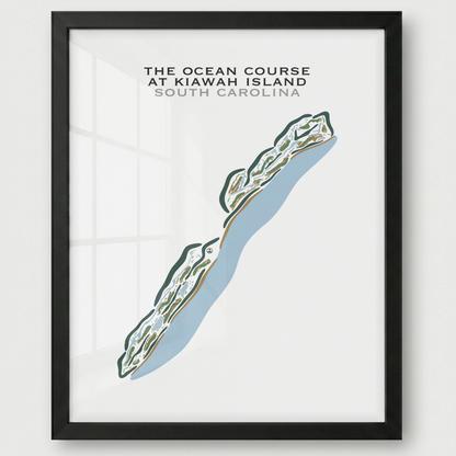 The Ocean Course at Kiawah Island, South Carolina - Printed Golf Courses