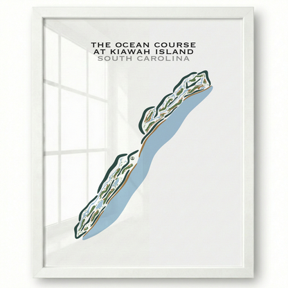 The Ocean Course at Kiawah Island, South Carolina - Printed Golf Courses