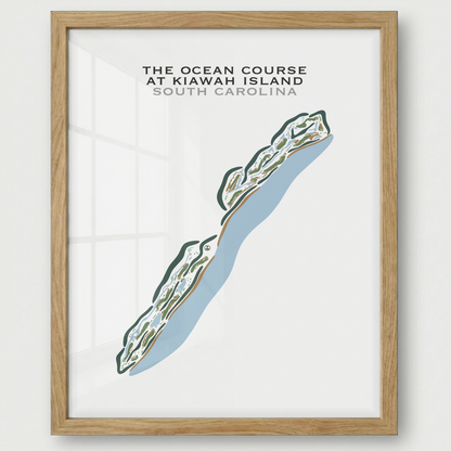 The Ocean Course at Kiawah Island, South Carolina - Printed Golf Courses