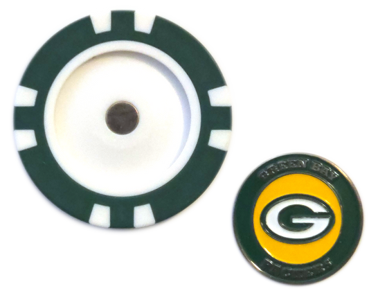 Officially Licensed Green Bay Packers Poker Chip Ball Marker