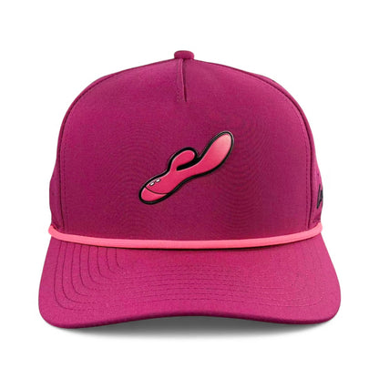 Rabbit Golf Hat | Snapback Cap | Built-in Magnetic Ball Marker Holder + Marker Included | Adjustable | Adult Novelty Toy