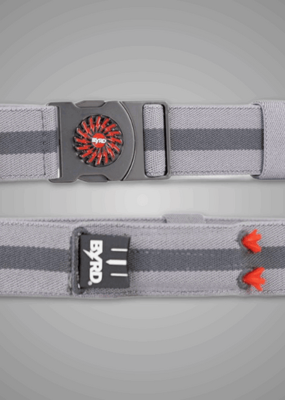 THE BYRD GOLF BELT ✶ Grey Stripe