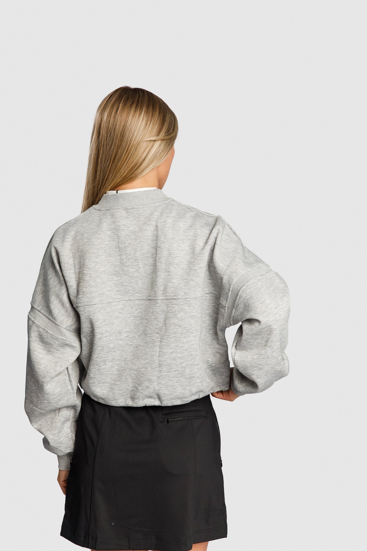 Melia 1/4 Zip Crop Sweatshirt