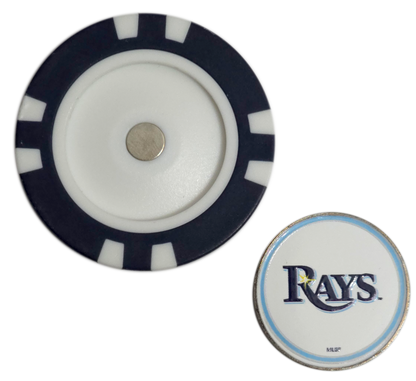 Officially Licensed Tampa Bay Rays Poker Chip Golf Ball Marker