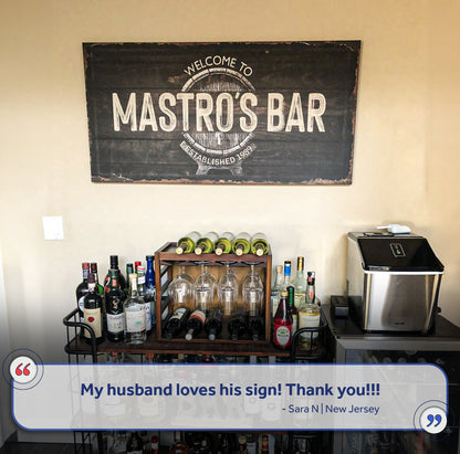 Beer Barrel Bar Sign