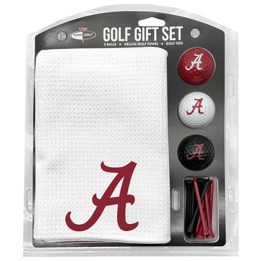 Alabama Crimson Tide White Microfiber Towel Golf Gift Set
