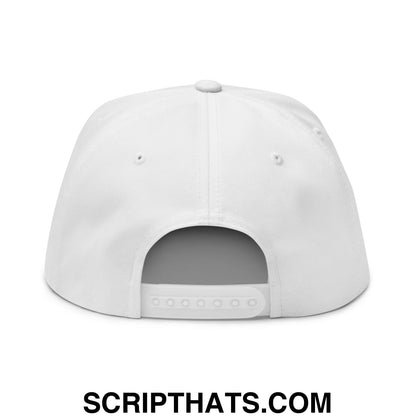Augusta Vintage Sports Script Embroidered Flat Brim Bill Golf 5 Panel Snapback Hat