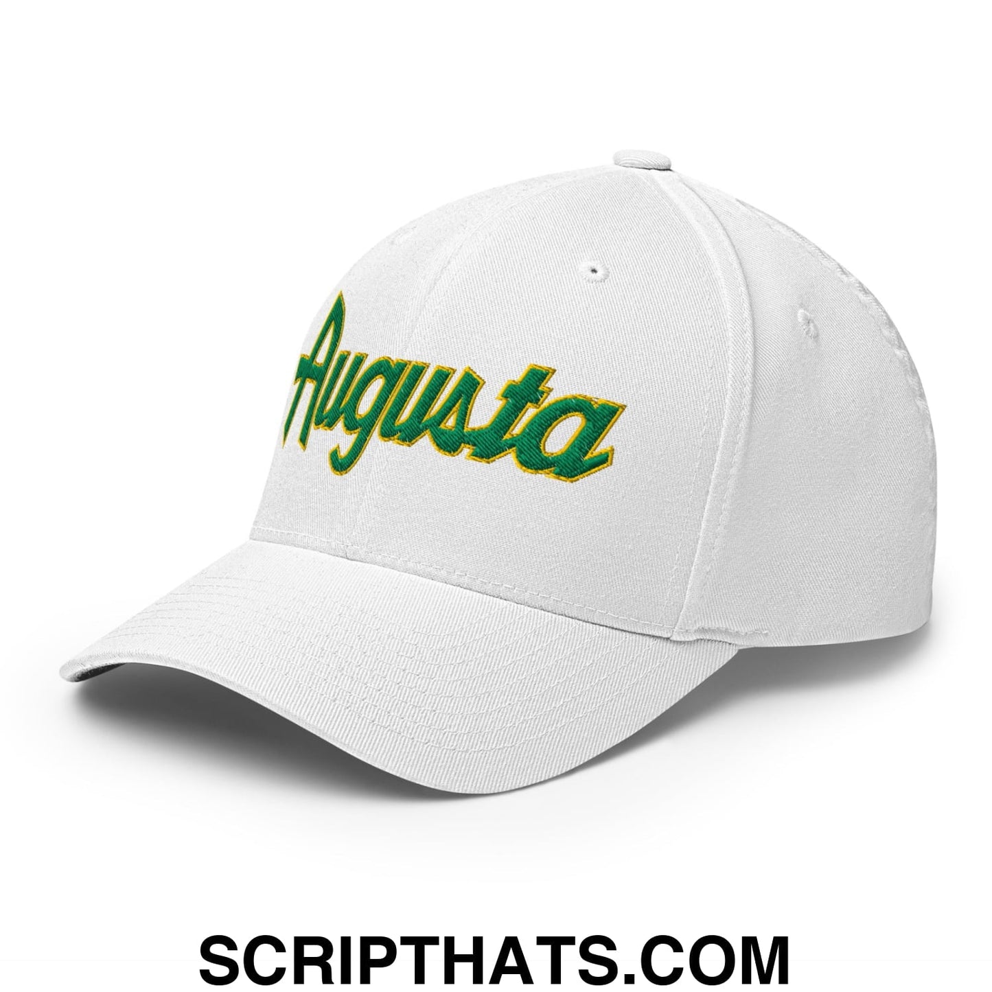 Augusta Vintage Sports Script Embroidered Stretch Fit Golf Hat