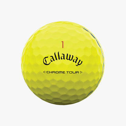 Callaway Chrome Tour Triple Track Yellow 2024 Golf Balls