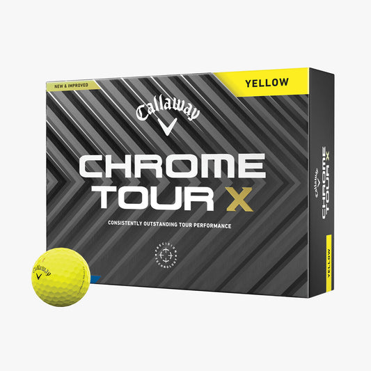 Callaway Chrome Tour X 2024 Yellow Golf Balls