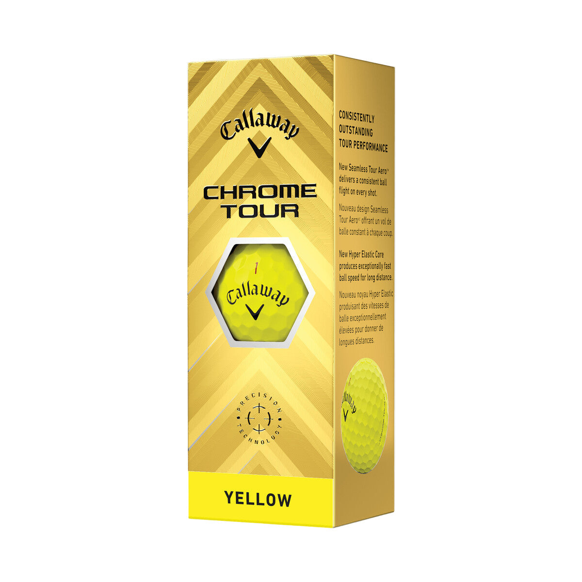 Callaway Chrome Tour 2024 Yellow Golf Balls
