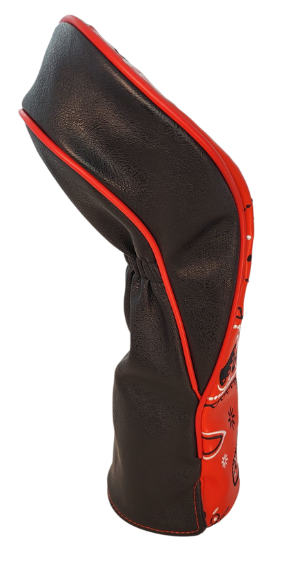 Red Bandana Embroidered Driver Headcover by ReadyGOLF