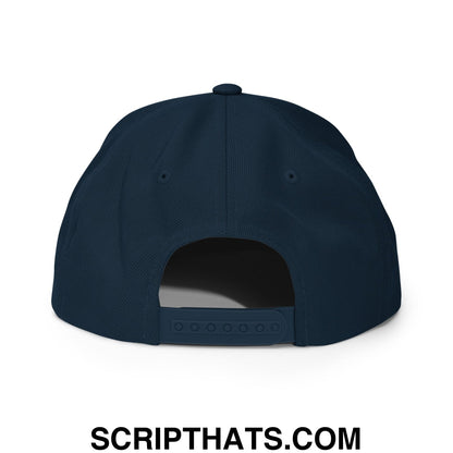 Born to Golf Forced to Work Embroidered Flat Bill Brim Snapback Hat