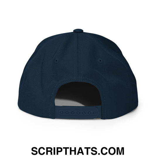Born to Golf Forced to Work Embroidered Flat Bill Brim Snapback Hat