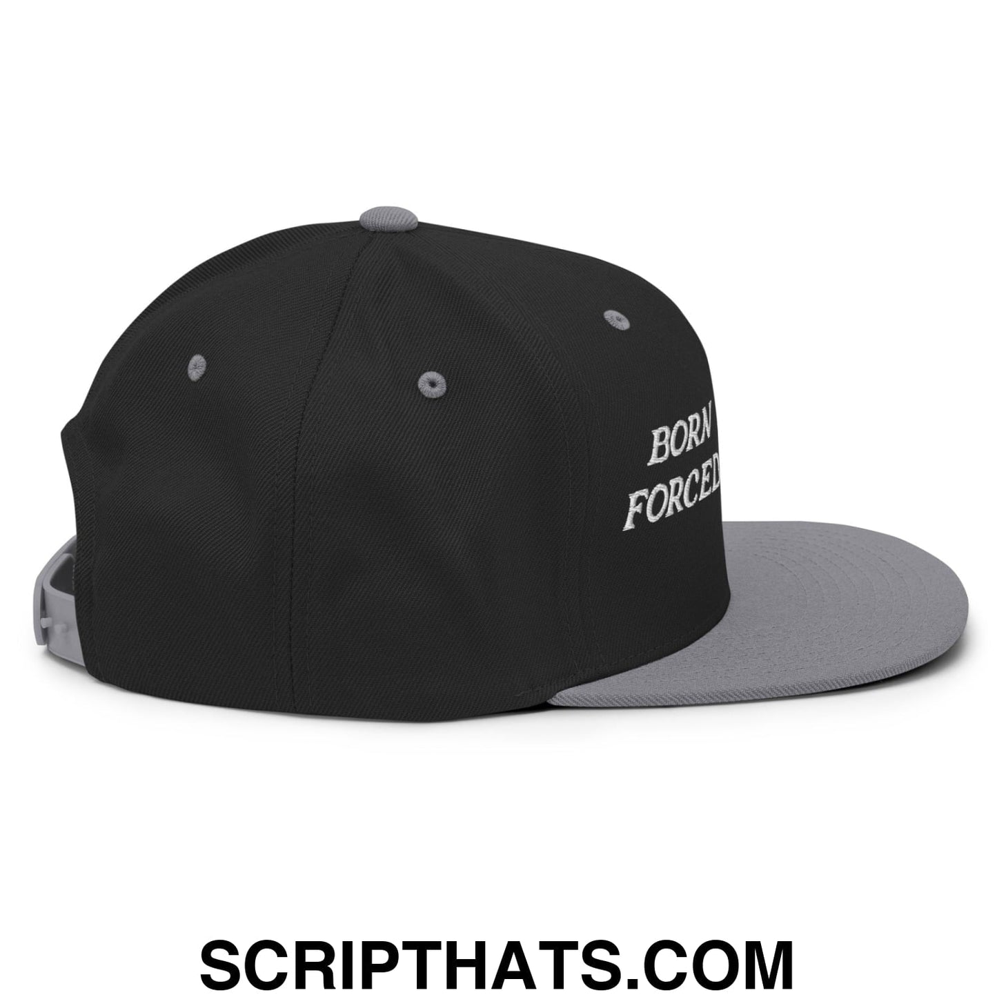 Born to Golf Forced to Work Embroidered Flat Bill Brim Snapback Hat