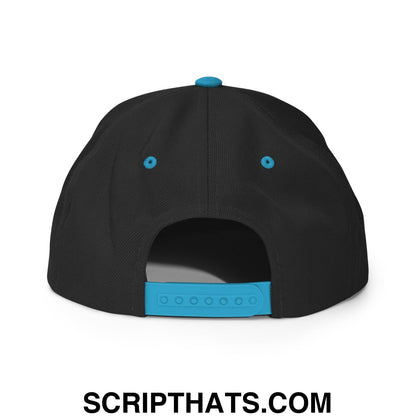Born to Golf Forced to Work Embroidered Flat Bill Brim Snapback Hat