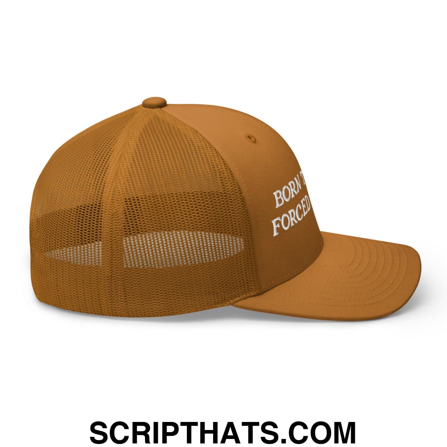 Born to Golf Forced to Work Embroidered Mesh Trucker Hat