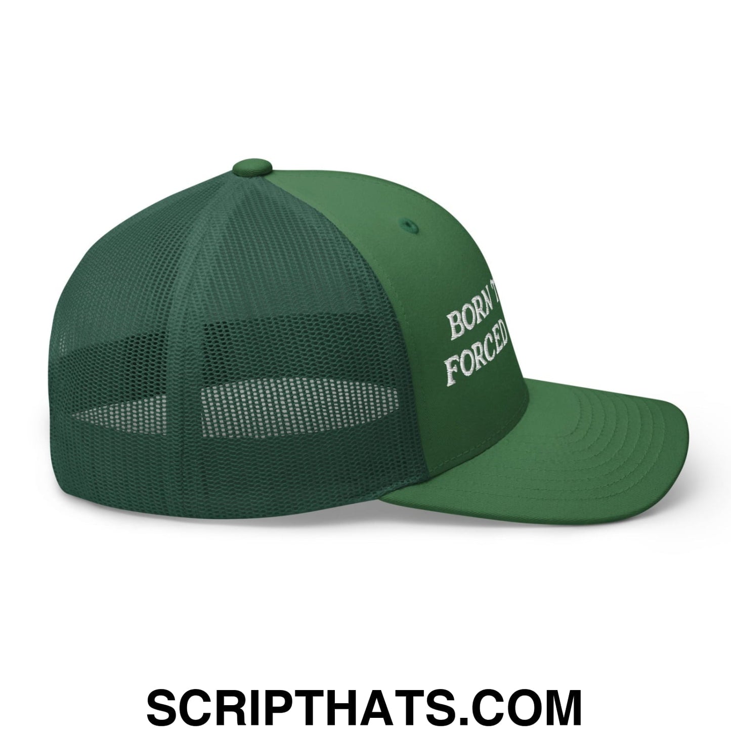 Born to Golf Forced to Work Embroidered Mesh Trucker Hat
