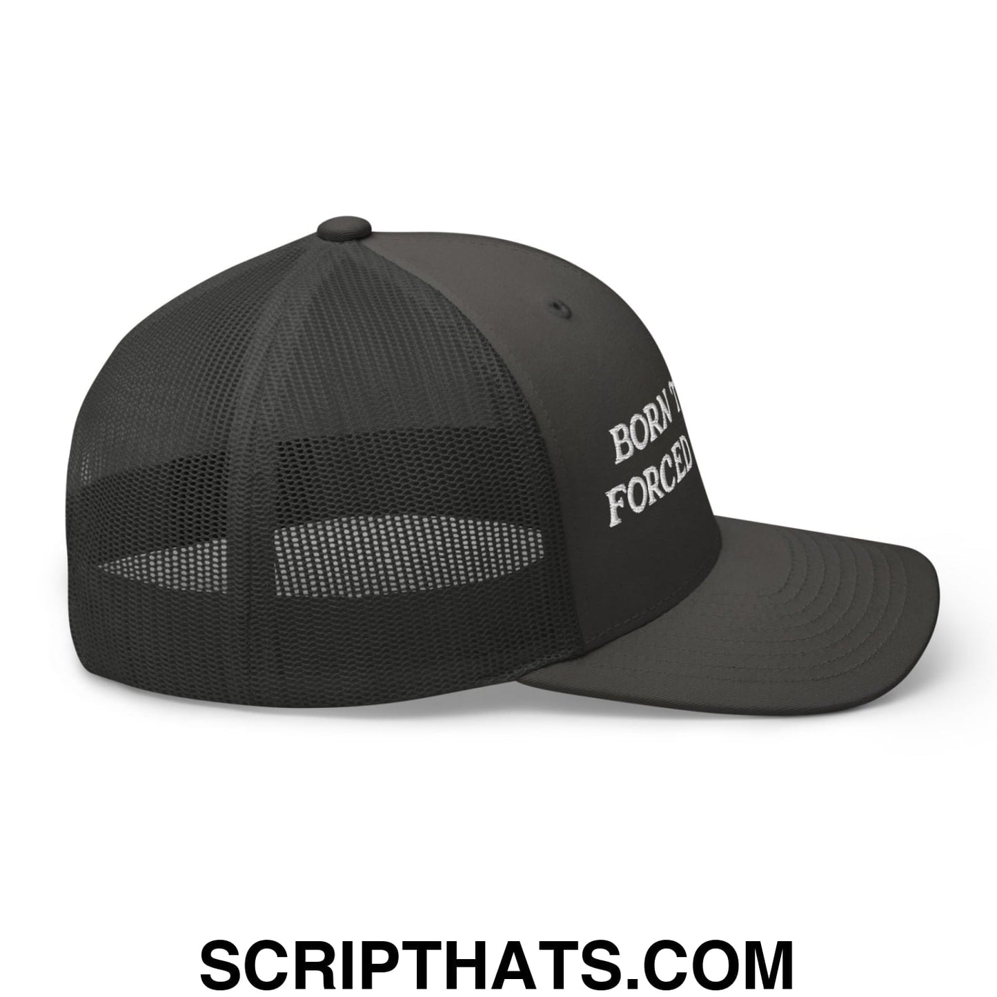 Born to Golf Forced to Work Embroidered Mesh Trucker Hat