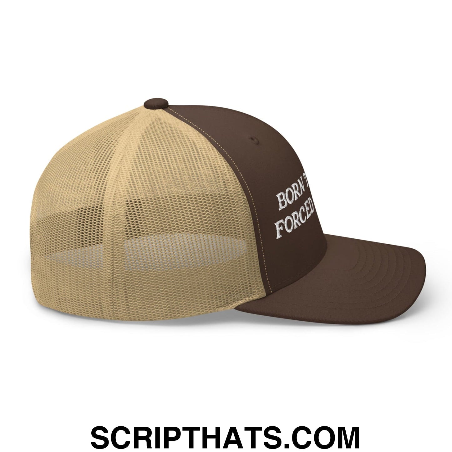 Born to Golf Forced to Work Embroidered Mesh Trucker Hat