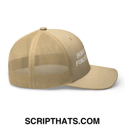 Born to Golf Forced to Work Embroidered Mesh Trucker Hat