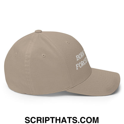 Born to Golf Forced to Work Embroidered Stretch Fit Golf Hat