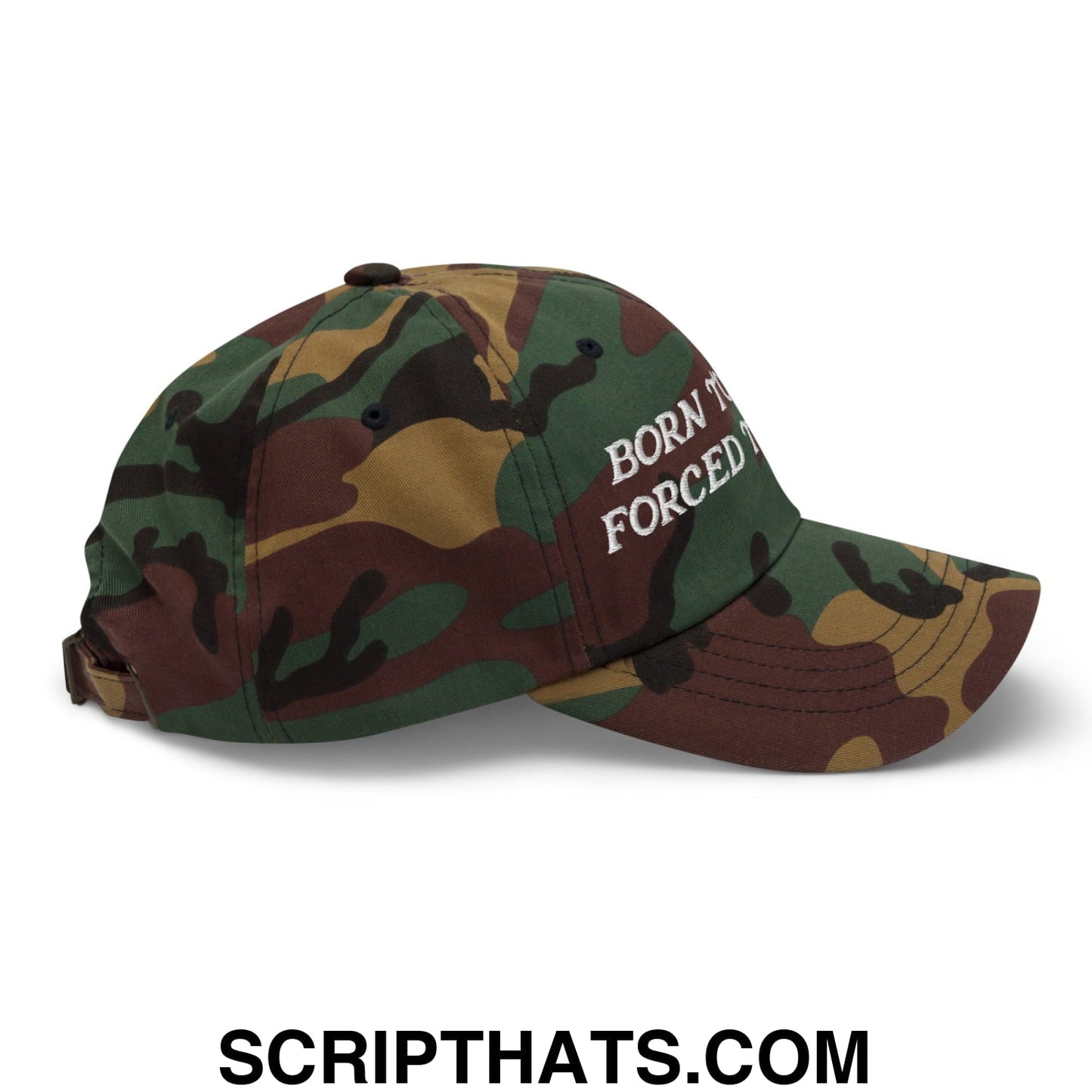 Born to Golf Forced to Work Embroidered Unstructured Golf Dad Hat