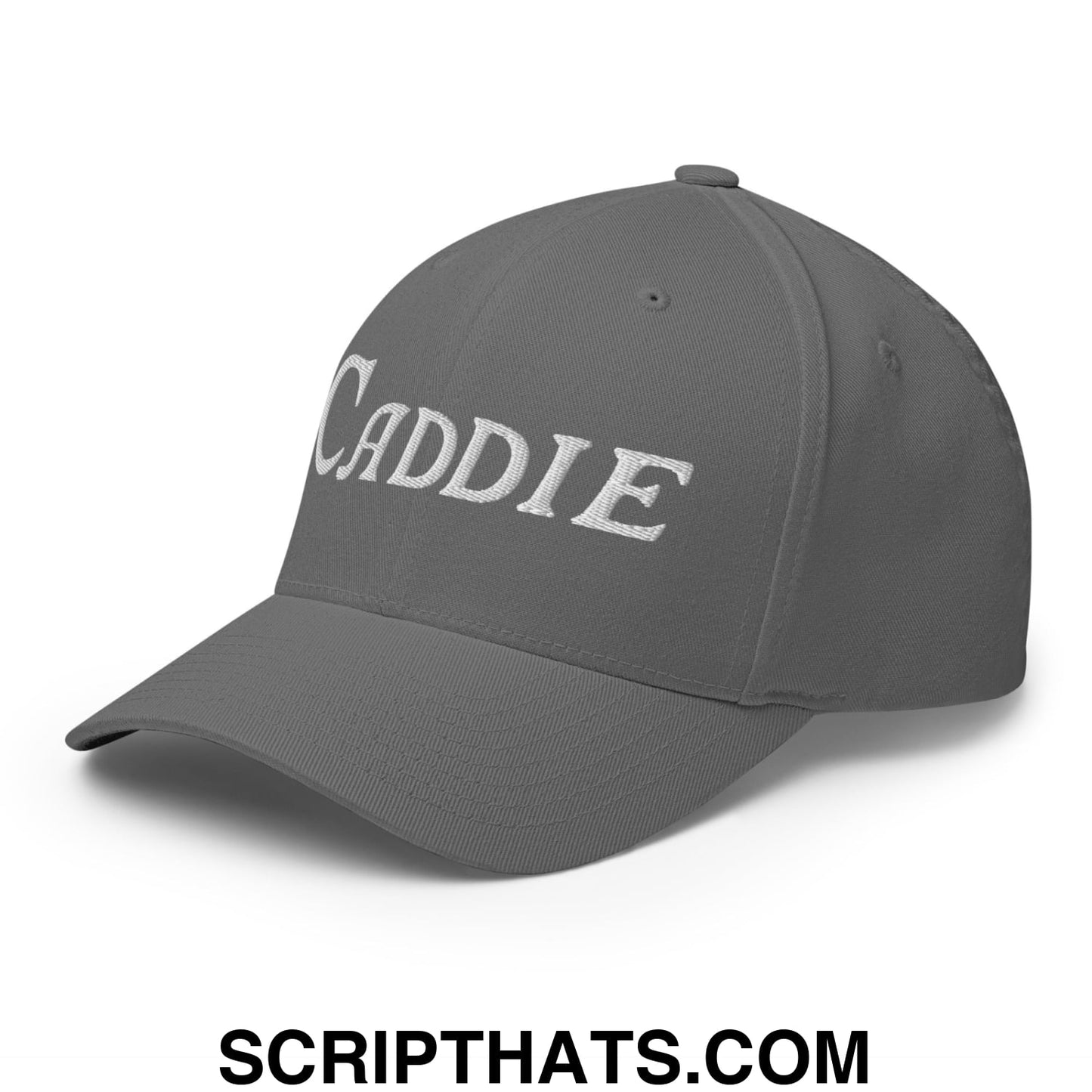 Caddie Embroidered Stretch Fit Golf Hat