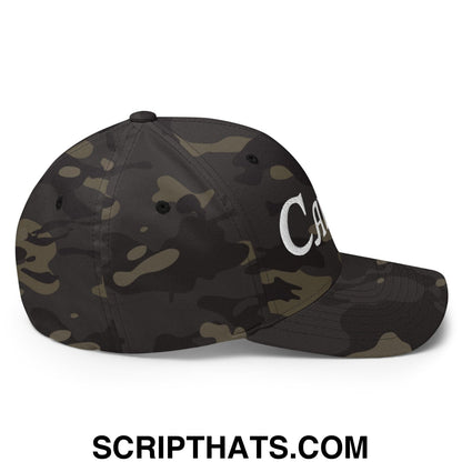Caddie Embroidered Stretch Fit Golf Hat
