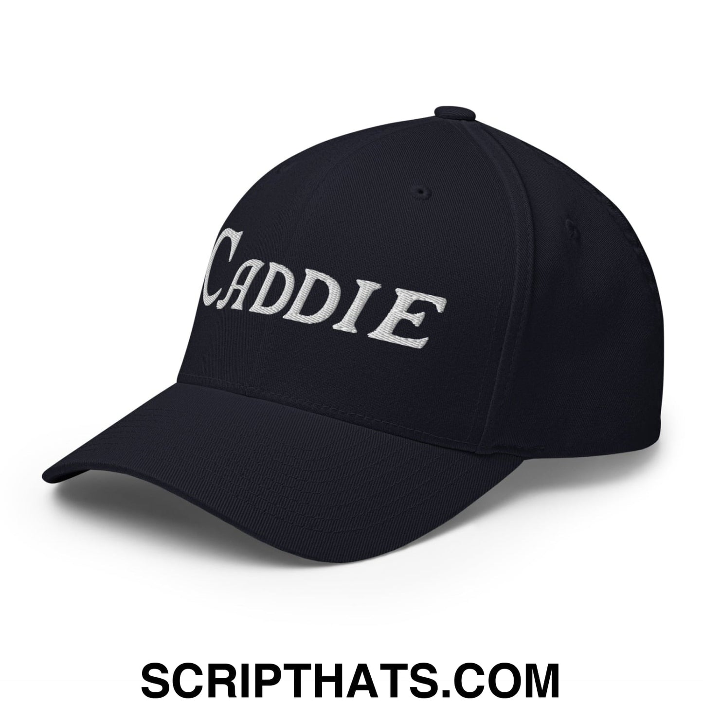 Caddie Embroidered Stretch Fit Golf Hat