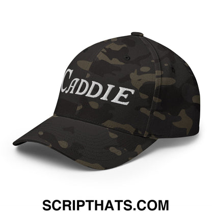 Caddie Embroidered Stretch Fit Golf Hat